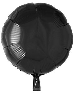 Rund Svart Folieballong 46 cm