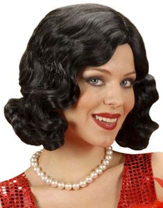 20-tals Flapperperuk i Svart
