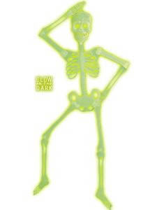 Självlysande 3D-Skjelett - Dekoration 90 cm