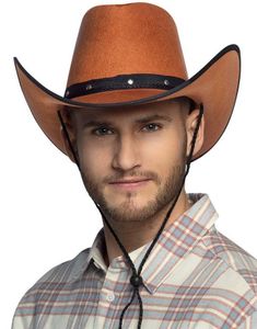 Brun Cowboyhatt med Nitar