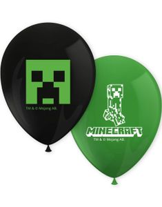 8 st Ballonger 30 cm - Minecraft Party