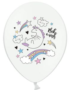 50 stk 30 cm Latexballonger - Magisk Enhörning