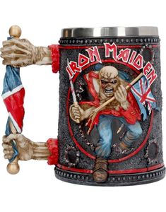Stor Iron Maiden Lyxig Mugg / Sejdel 14 cm