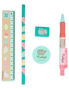 Gjennomsiktig Pusheen Penal med Skrivesaker