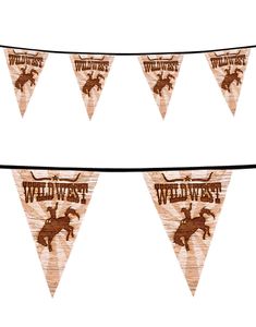 Wild West Flaggbanderoll 6 Meter - Sheriff
