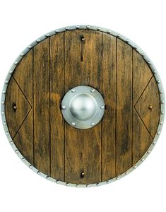 Brun och Silverfärgad Sköld 40 cm