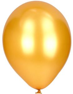 8 stk Guldfärgade Ballonger 20 cm