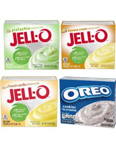 Taste Them All – JELL-O Pudding – Fyra Smaker - Paketerbjudandene (USA Import)