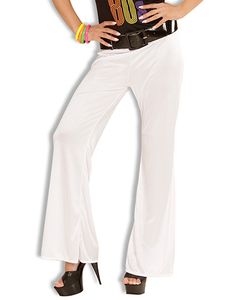 Vita Utsvängda Byxor