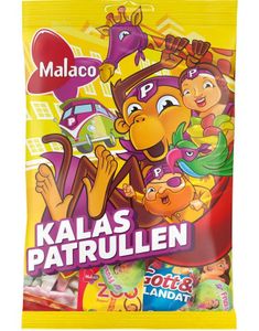Malaco Kalaspatrullen - Påse med Olika Godis 135 gram