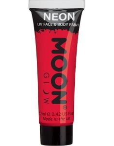 Röd Neon UV/Blacklight Ansikts- och Kroppsfärg 12 ml