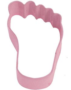 Barnefot Rosa - Kakkeutstikker/Kakeform i Metall 9x6