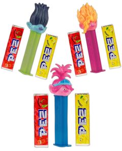 Taste Them All – Pez Trolls – Tre varianter – Paketpris