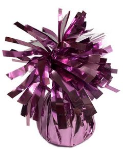 Ballongvikt i Folie med Fästring - Ljus Rosa