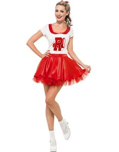 Cheerleader Sandy - Licensierad Grease Kostym