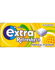 Extra Refreshers Tropical - Tuggummi med Tropiska smaker (Sockerfri)