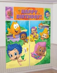 Bubble Guppies Födelsedag Scene Setter 165 cm x 190 cm