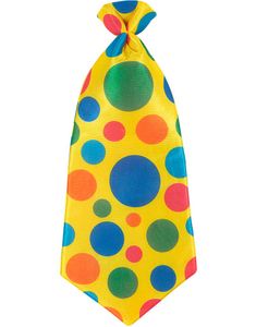 STOR Gul Clownslips med Färgrika Prickar