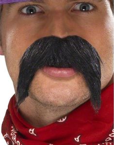 STORT Banditskägg - Svart Lösskägg