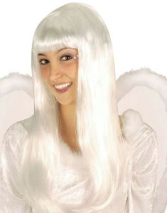 Lång Vit Änglaperuk