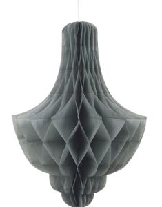1 st Silverfärgad Lampkroneformad Honeycomb 35 cm