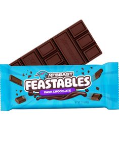 ÄT SNART PRODUKT - Mr. Beast Feastables Dark Chocolate - Mörk Chokladkaka 60 g (USA Import) (02.12.2025)