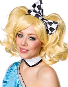 Äventyrslysten Alice - Blond Peruk