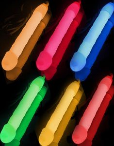 6 stk Dick Glow Stick med Snodd 15 cm - Paketerbjudande