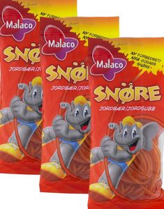 24 st Malaco Jordgubbssnöre - Hel Låda