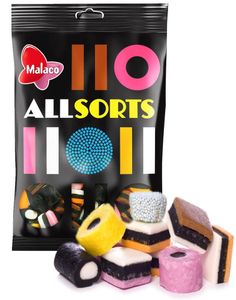 Malaco Liquorice Allsorts / Engelsk Lakrits Konfekt 400 gram