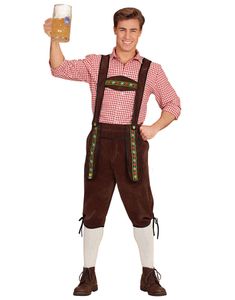 Bruna Lederhosen med Hängslen