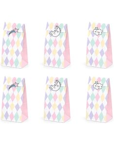 6 stk Godispåsar med Klistermärken - Magisk Enhörning