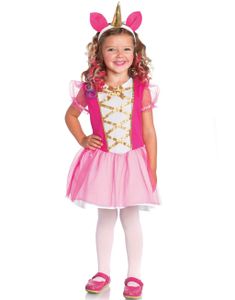 Rosa Enhörning Dräkt till Barn