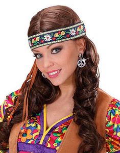 Hippie Clipsörhängen med Fredstecken