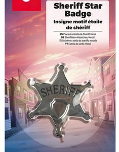 Sheriffstjärna i Metall