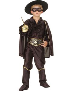 Junior El Zorro Inspirerad Barnkostym