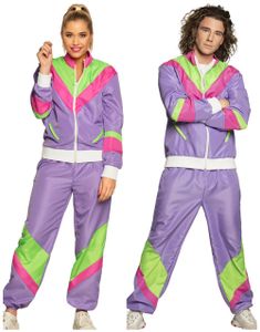 Pardräkt - Lila 80-tals Grilldress med Fickor