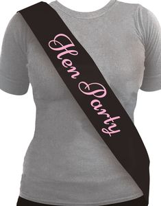 Svart och Rosa Hen Party Ordensband