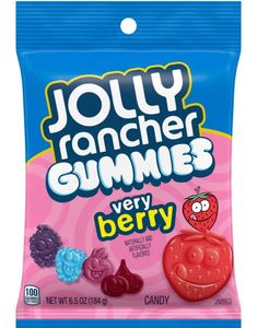 ÄT SNART PRODUKT - Jolly Rancher Gummies Very Berry - Vingummi Med Bärsmak 184 Gram (USA Import) (31.01.2026)