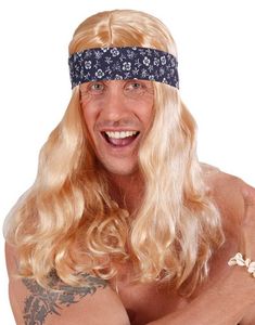 Californiens Drömman - Blond Peruk med Huvudband