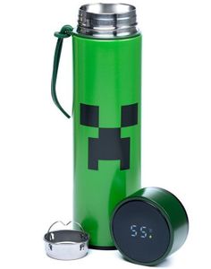 Licensierad Minecraft Creeper Thermos med digital termometer 450 ml