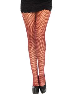 Lycra Burgundyröd Nätstrumpbyxa