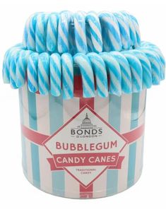 60 stk Sukkertøystenger med Bubblegumsmak i Fonteneeske 1,2 kg