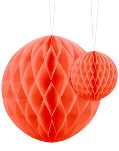 Orange Honeycomb Ball Välj Storlek 10-20 Cm