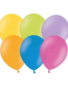 Ballonger i Blandade Färger 23 cm - 100 stk MEGAPACK