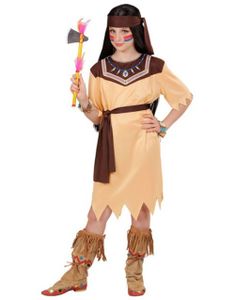 Indiandräkt till Flicka 3 Delar