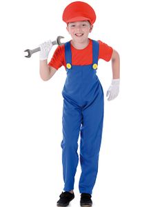 Mario Inspirerad Barnkostym