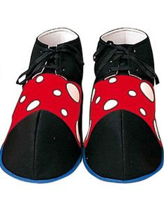 Skoöverdrag till Clownkostym - Svart/Röd