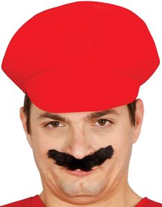 Röd Mario Inspirerad Hatt