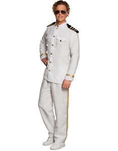 Vit Kaptensdräkt för Män